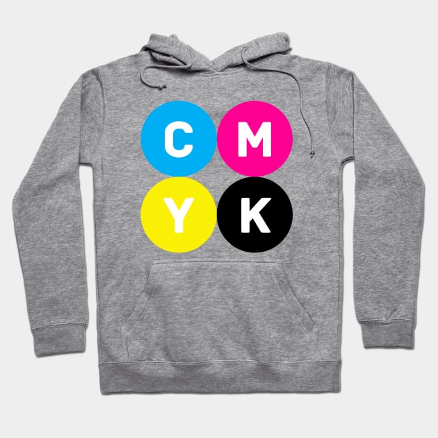 CMYK Circles Hoodie by AndromedaDesigns